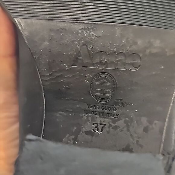 acne pistol boots in black 37 - Picture 8 of 9